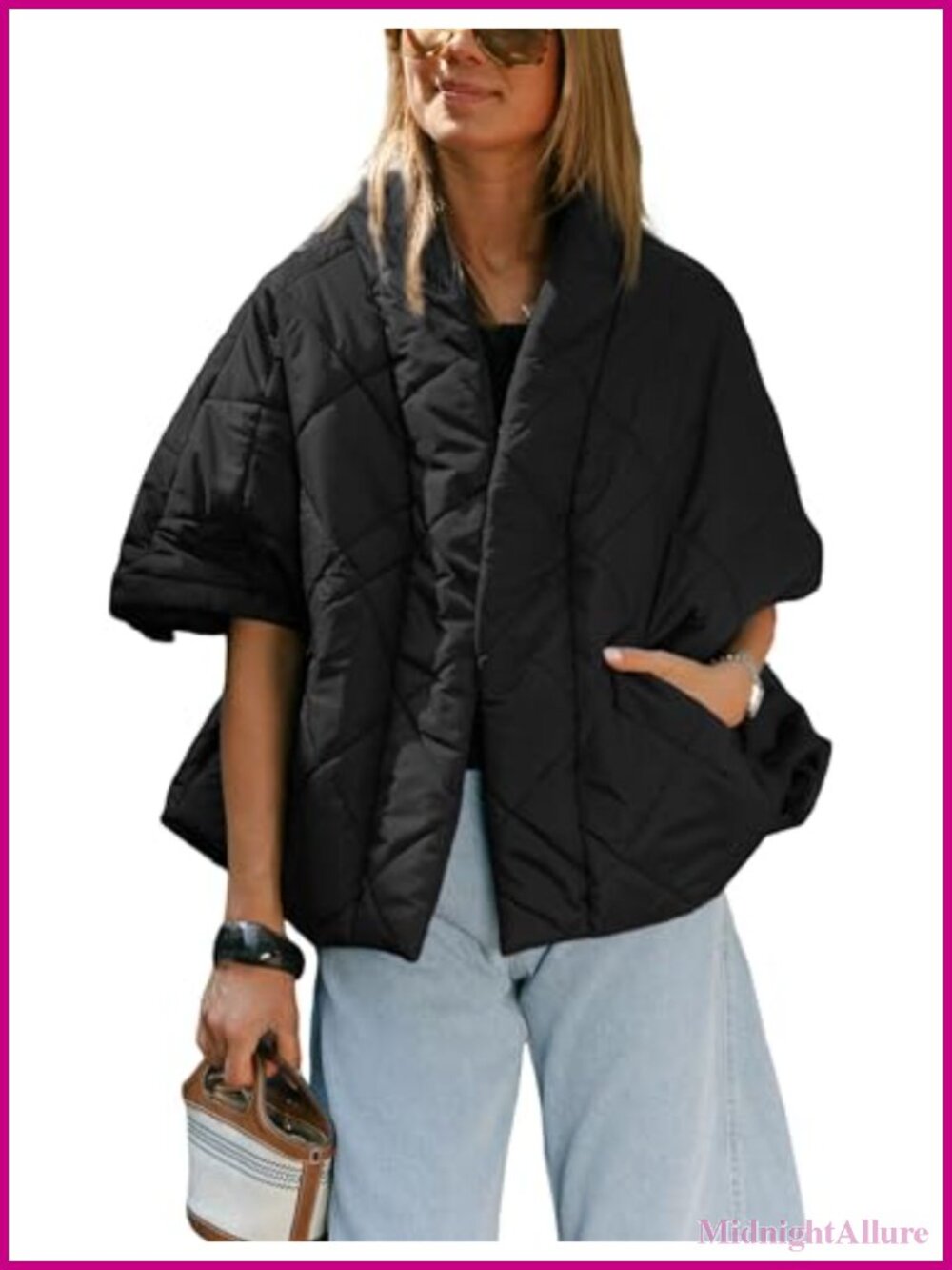 Lianlive Women's Quilted Puffer Vest Lightweight Padded Cap Sleeve Zip Up